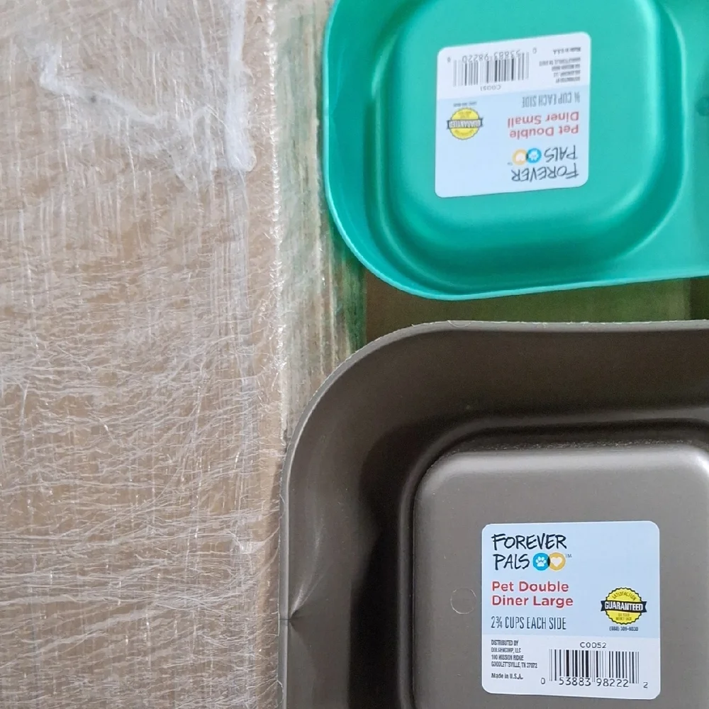 Bundle Of 3 Bowls: Gray and Teal Dog Bowl Set